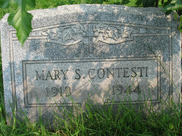 Mary S. Contesti tombstone